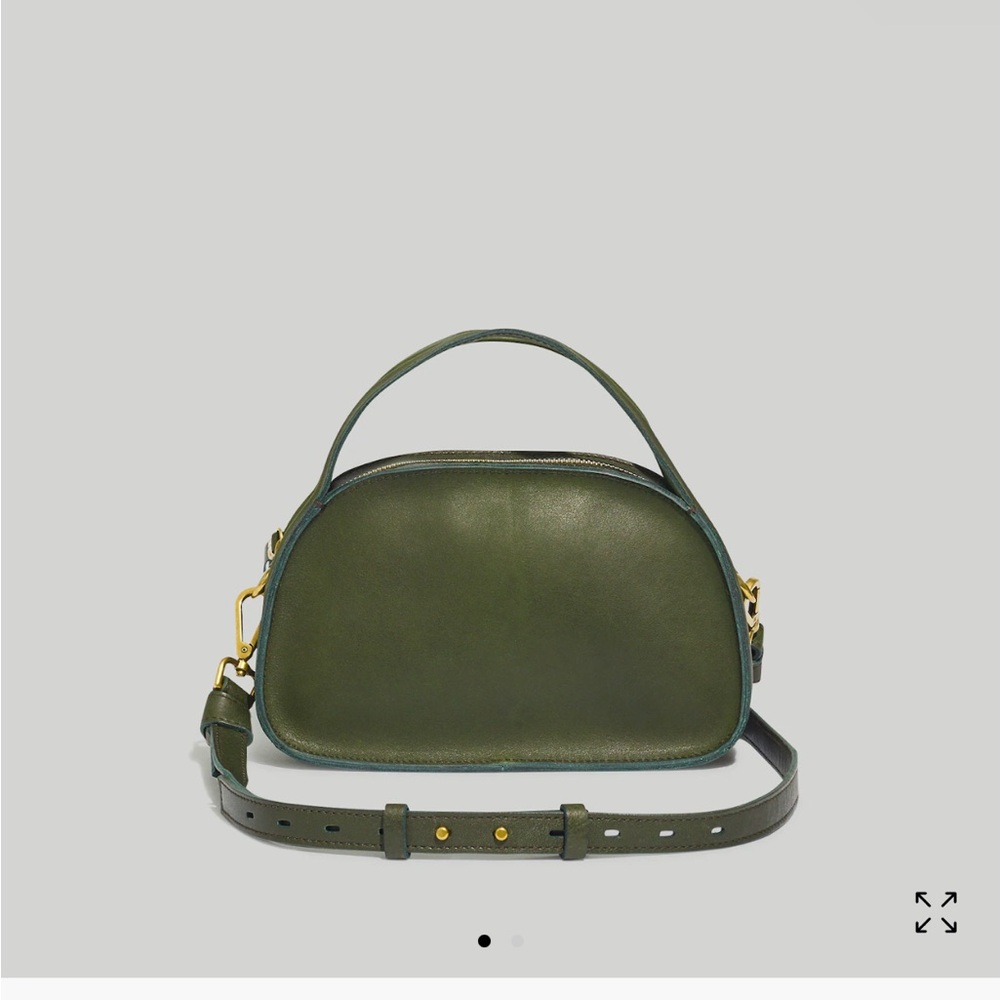 Madewell The Sydney Zip-Top Crossbody Bag in Dark Forest